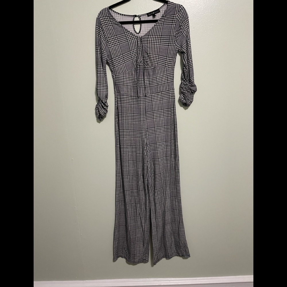 Houndstooth long jumper